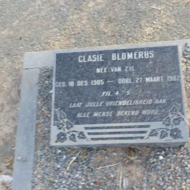 BLOMERUS Clasie nee VAN ZYL 1905-1982