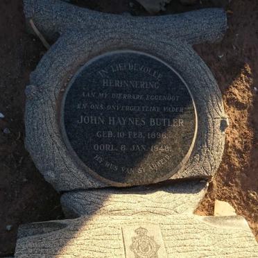 BUTLER John Haynes 1896-1948