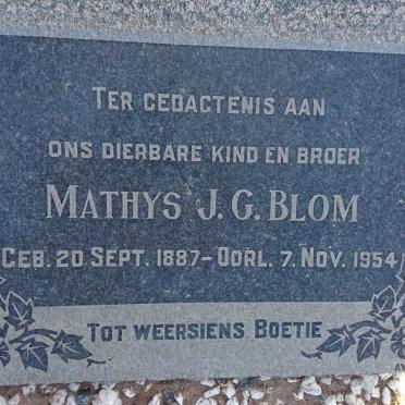 BLOM Mathys J.G. 1887-1954
