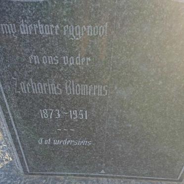 BLOMERUS Zacharias 1873-1851