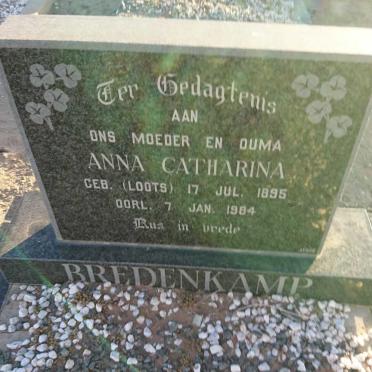 BREDENKAMP Anna Catharina nee LOOTS 1895-1984