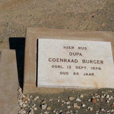 BURGER Coenraad -1926