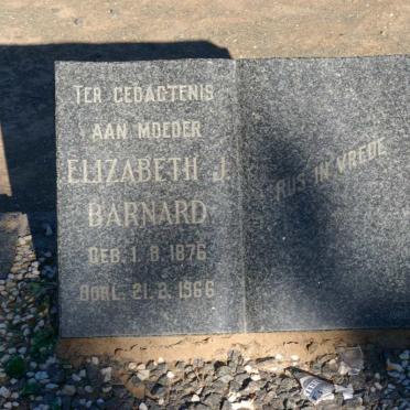BARNARD Elizabeth J. 1876-1966