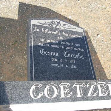COETZEE Gesina Cornelia 1912-1990