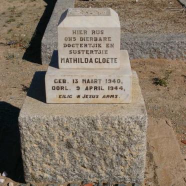 CLOETE Mathilda 1940-1944
