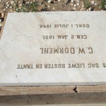 DORMEHL G.W. 1851-1948