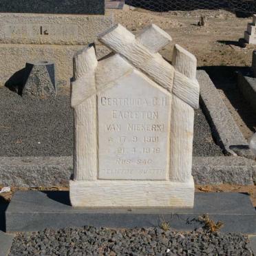 EAGLETON Gertruida C.H. nee VAN NIEKERK 1901-1978