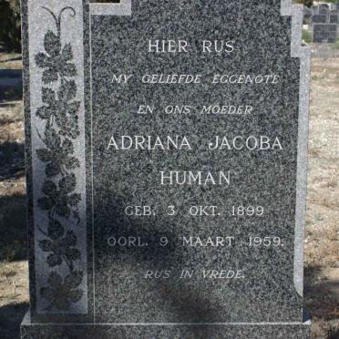 HUMAN Adriana Jacoba 1899-1959