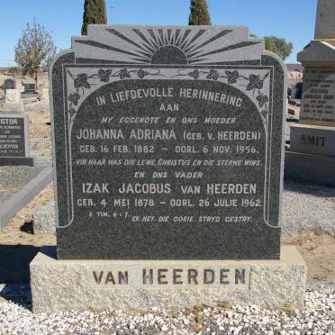 HEERDEN Izak Jacobus, van 1878-1962 &amp; Johanna Adriana VAN HEERDEN 1882-1956