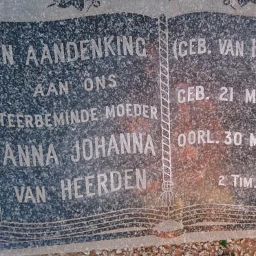 HEERDEN Anna Johanna, van nee VAN HEERDEN 1873-1952