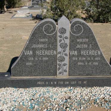 HEERDEN Johannes L., van 1904- &amp; Jacoba S. BLOM 1909-1982