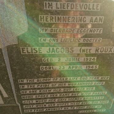 JACOBS E.M. nee ROUX 1924-1945