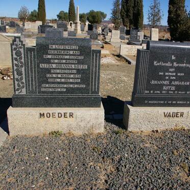 KOTZE Johannes Abraham 1893-1970 &amp; Alida Johanna SWIEGERS 1894-1951