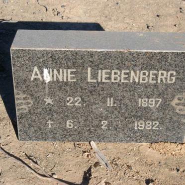 LIEBENBERG Annie 1897-1982