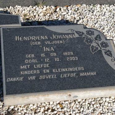 LIEBENBERG Hendriena Johanna nee VILJOEN 1929-2003