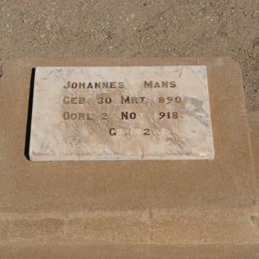 MANS Johannes 1890-1918