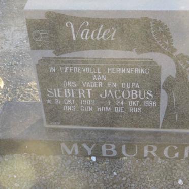 MYBURGH Siebert Jacobus 1909-1996 &amp; Johanna Elizabeth OLIVIER 1910-1989