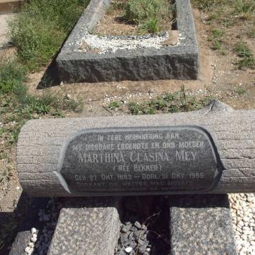 MEY Marthina Clasina nee BEKKER 1883-1955