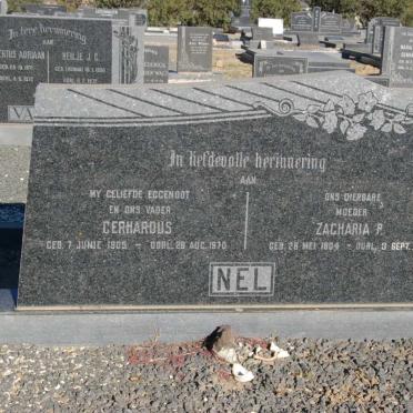 NEL Gerhardus 1905-1970 &amp; Zacharia P. 1904-1977
