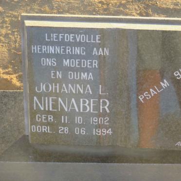 NIENABER Johanna L. 1902-1994