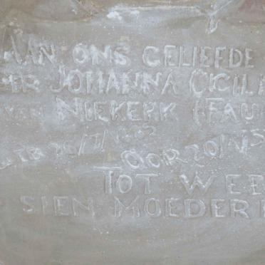 NIEKERK Dirk Johannes, van 1881-1940 &amp; Johanna Cicilia FAUL 1885-1952