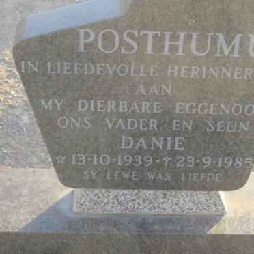 POSTHUMUS Danie 1939-1985