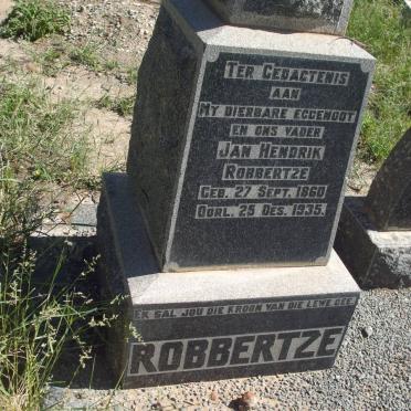 ROBBERTZE Jan Hendrik 1860-1935