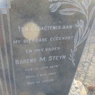 STEYN Barend M. 1879-1957