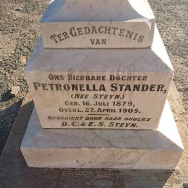 STANDER Petronella nee STEYN 1879-1905