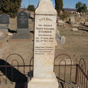 STANDER Maria Susanna nee MARAIS 1855-1930