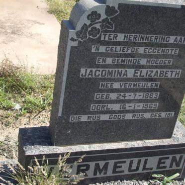 VERMEULEN Jacomina Elizabeth nee VERMEULEN 1883-1969