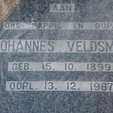 VELDSMAN Johannes 1899-1967 &amp; Eliza Sophia BURGER 1904-1941 