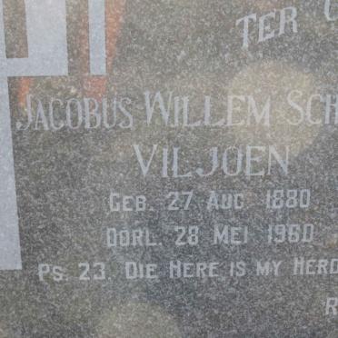 VILJOEN Jacobus Willem Schalk 1880-1960