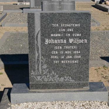 VILJOEN Johanna nee TRUTER 1894-1988