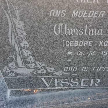 VISSER Christina Alida nee KOTZE 1907-