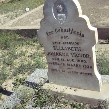 VICTOR Elizabeth Johanna 1900-1920
