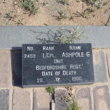 ASHPOLE G. -1900