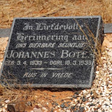 BOTES Johannes 1933-1939