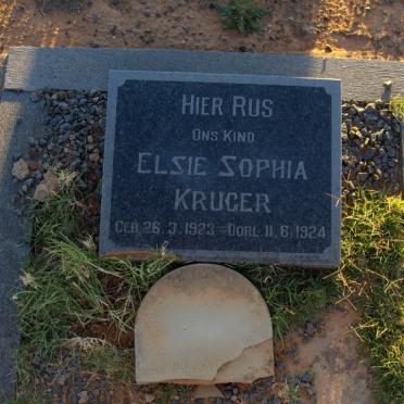 KRUGER Elsie Sophia 1923-1924