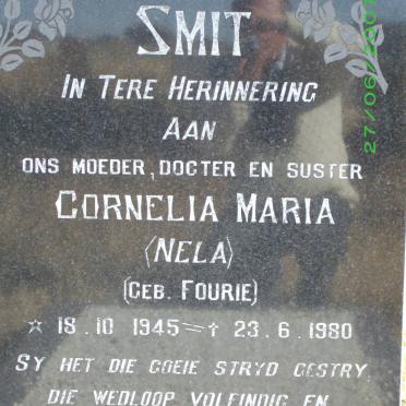 SMIT Cornelia Maria nee FOURIE 1945-1980