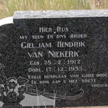 NIEKERK Gieljam Hendrik, van 1912-1935