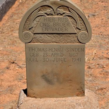 SINDEN Thomas Henrij 1867-1941