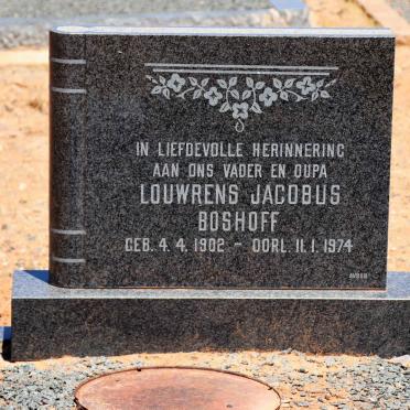 BOSHOFF Louwrens Jacobus 1902-1974