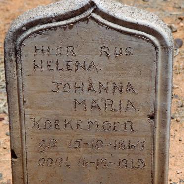 KOEKEMOER Helena Johanna Maria 1867-1943