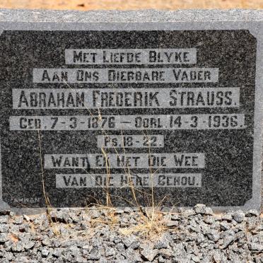 STRAUSS Abraham Frederik 1876-1936