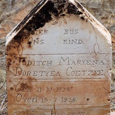 COETZEE Juditch Maryena Doretyea 1924-1926