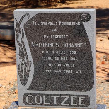 COETZEE Marthinus Johannes 1908-1982