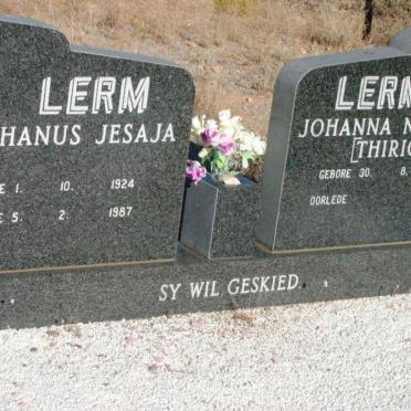 LERM Stephanus Jesaja 1924-1987 &amp; Johanna Nicolina THIRION 1928-