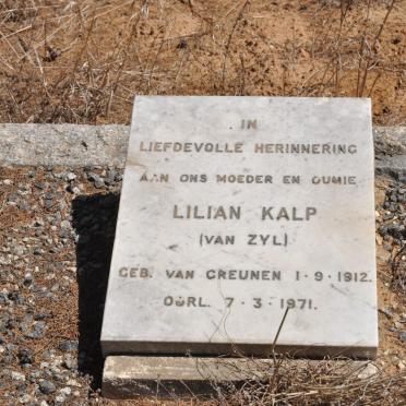 KALP Lilian voorheen VAN ZYL nee VAN GREUNEN 1912-1971
