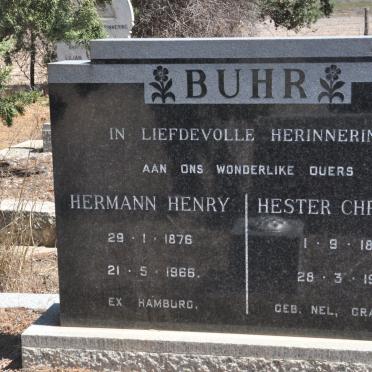 BUHR Hermann Henry 1876-1966 &amp; Hester Christina NEL 1879-1973